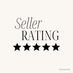 ★ ★ ★ ★ ★ Seller Rating